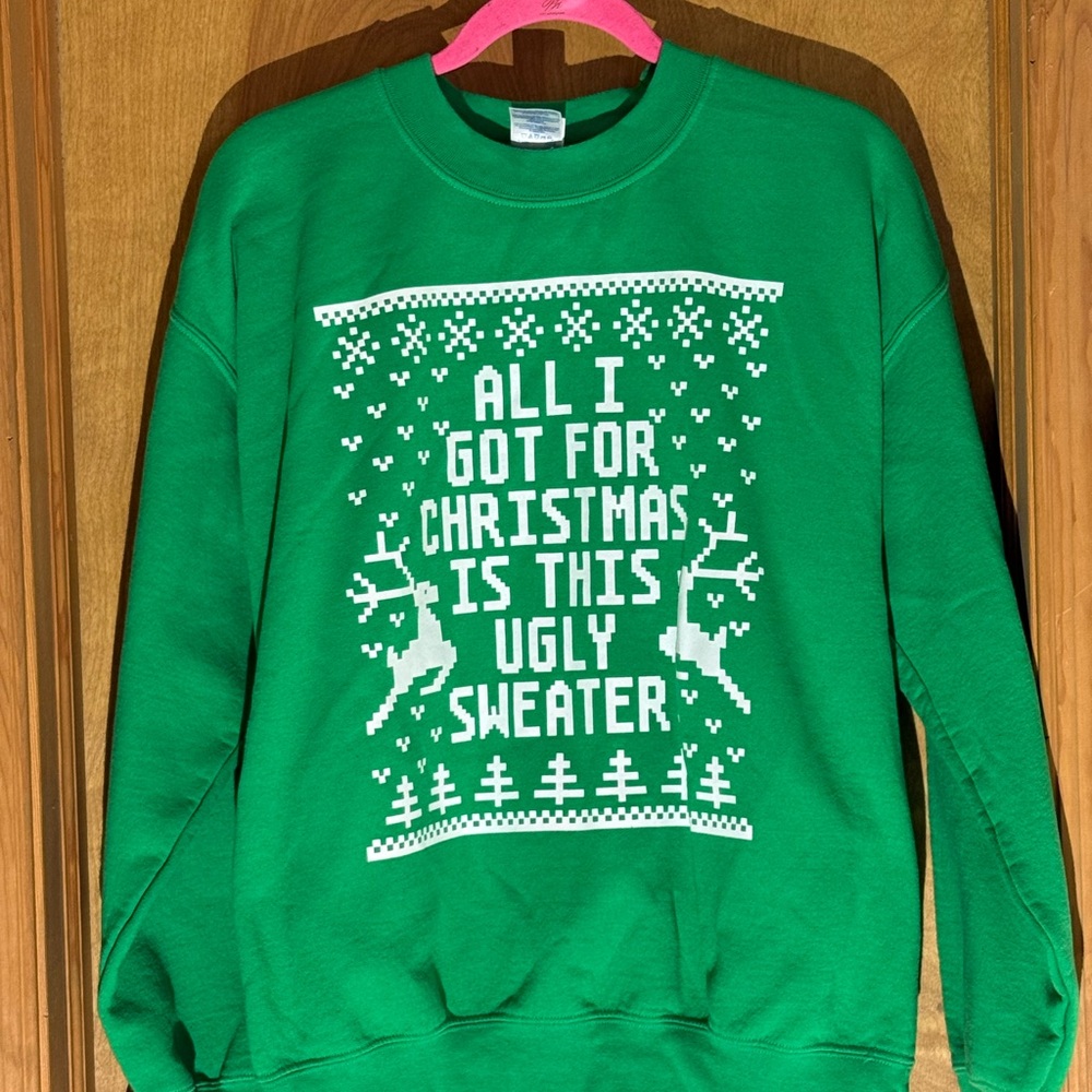 Gildan Green Ugly Christmas Sweater